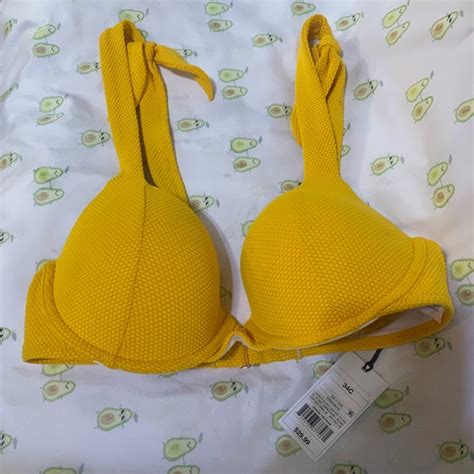 Shade Shore Swim Size C Cute Yellow Bikini Top Nwt Poshmark