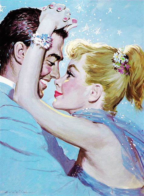 Vintagegal Illustration By Ernest Chiriaka C 1950s Romance Art Art