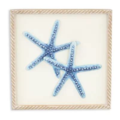 Cheungs Coralia Starfish Metal Wall Art Color Blue Jcpenney