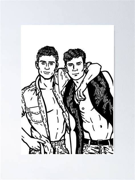 GAY BROS Poster For Sale By Abstractnudes Redbubble