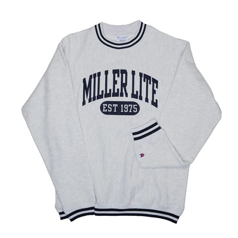 Champion® Miller Lite Varsity Crew Sweatshirt Miller Lite Shop