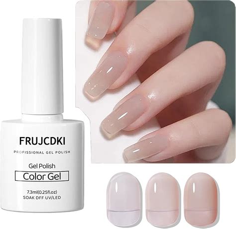 FRUJCDKI Esmalte de Uñas de Gel Rosa Nude Esmalte de Uñas de Gel de