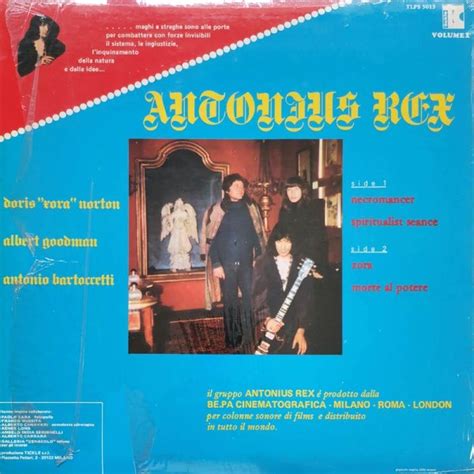 Antonius Rex Zora Orig Rare IT 77 LP Nude Witch Cover
