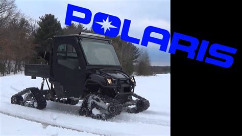 Polaris Ranger 6x6 Prospector Tracks By Camoplast Driving Youtube