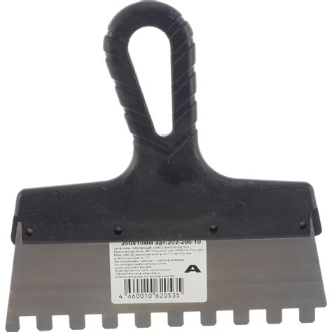 Зубчатый шпатель с антикоррозийным покрытием 200мм зуб 10х10мм Jettools ...