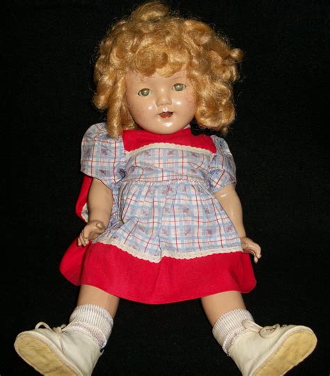 Antique Composition Doll Teeth Red Dress Blonde NR Antique Price Guide Details Page
