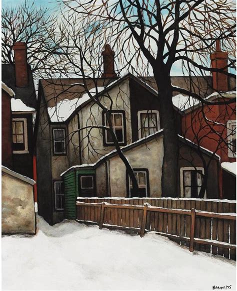 Back Of Sherbourne St By Artist John Kasyn Winterbilder Gem Lde Kunst