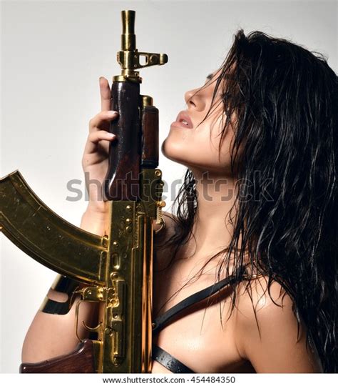 Closeup Portrait Beautiful Sexy Brunette Woman Stock Photo 454484350 Shutterstock