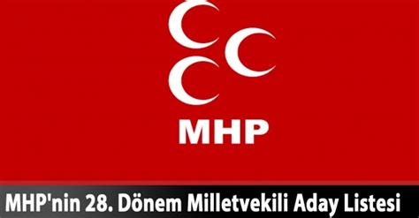 MHP Milletvekili Aday listesi Açıklandı MHP Kapsam Haber