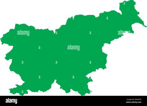 GREEN CMYK color map of SLOVENIA Stock Vector Image & Art - Alamy