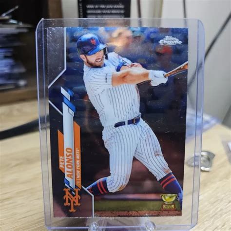 COUPE RECRUE 2020 Topps Chrome PETE ALONSO 80 New York Mets EUR 0 92