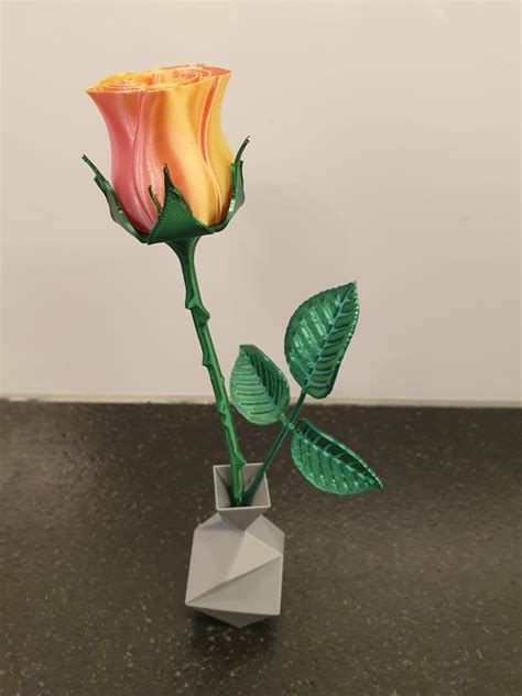 Thorny stem with nice leaves by Lucretia | Download free STL model