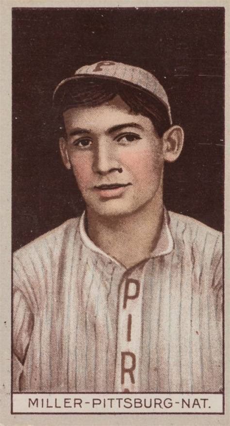 1912 Brown Backgrounds Common Back John B Miller Baseball Vcp