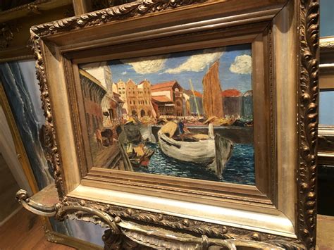 Old Fine Master Rossi Oil Painting Impressionist Italian School Early