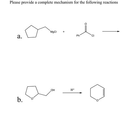 Solved Provide The Missing Component S To The Following Reaction