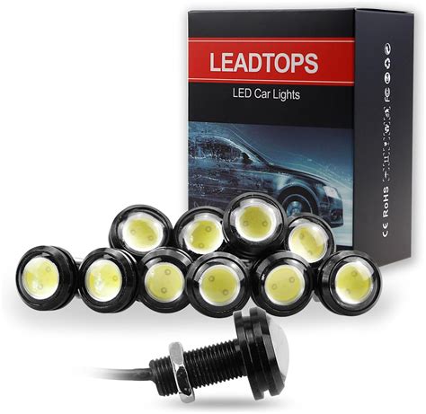 Amazon Leadtops Pcs Mm V Eagle Eye Led Car Fog Drl Daytime