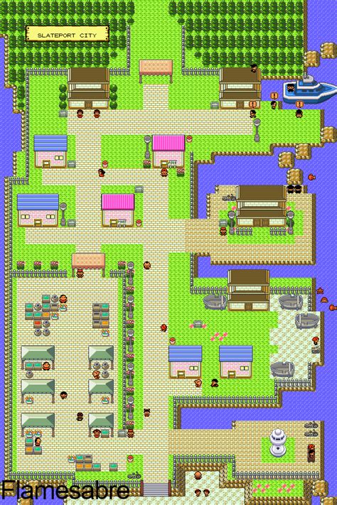 Slateport City In Gen 2s Style Rpokemonart