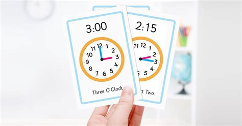 Free printable time flashcards for kids, a great way to introduce kids ...