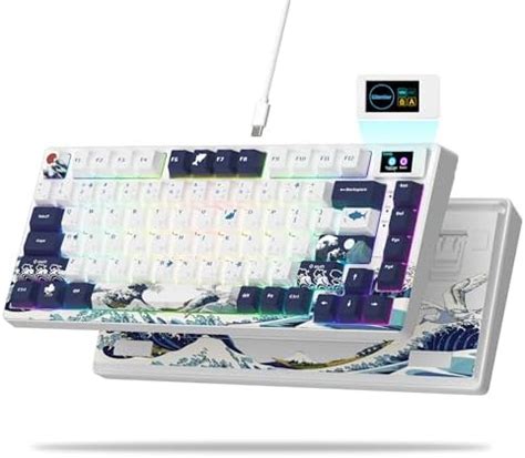 Xvx Womier S K Mechanical Gaming Keyboard With Color Multimedia Display Wired Hot