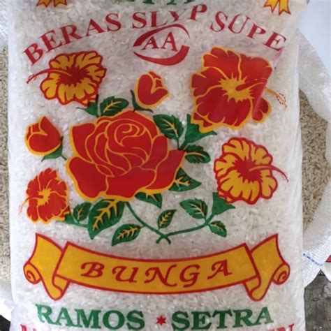 Jual Beras Setra Ramos Merek Bunga Setra 5kg Kiloan Full Shopee Indonesia