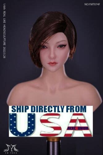 1 6 Female Head Sculpt SHORT HAIR Or 12 JIAOU DOLL PHICEN Hot Toys Figure USA EBay