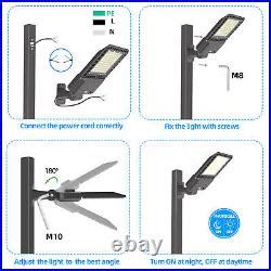 Commercial 300W LED Shoebox Area Light Outdoor LED Parking Lot Pole