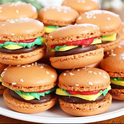 MACARONSLADY On Instagram Burger Macarons By Mademoiselle Macaron