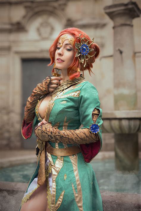 Triss is still one of my favorite cosplays ️ I'm thinking of doing her regular outfit. Which one ...