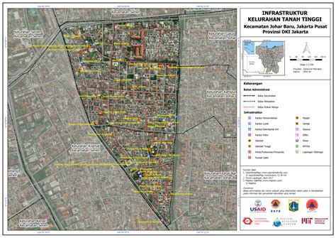 peta kelurahan tanah tinggi puskesmas johar
