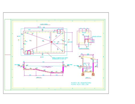 Area Social Patio En Autocad Librer A Cad