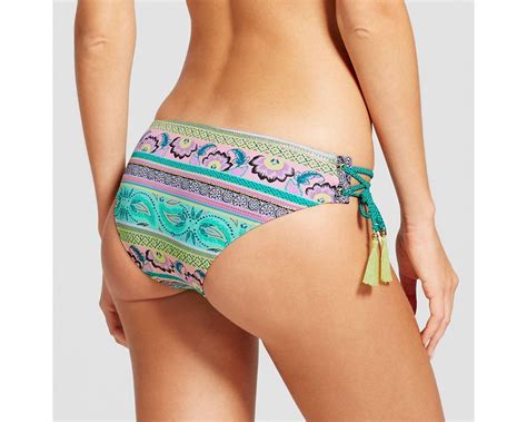 Shade Shore Sun Coast Cheeky Hipster Bikini Bottom XS Green Pink New