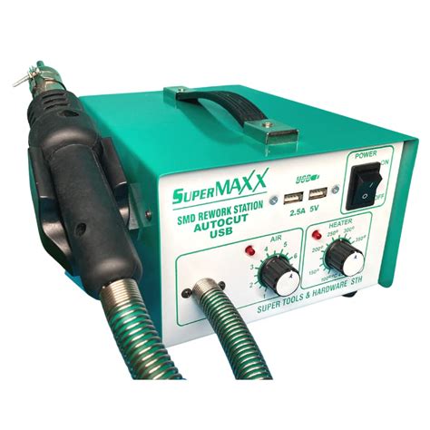 Buy Super Maxx Auto Cut Hot Air Smd Rework Station With Nozzles C Up To C Blowers