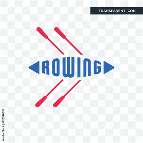 rowing vector icon isolated  transparent background rowing logo