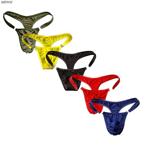 M Xxxl Big Mens Thongs And G Strings Nylon Gay Sexy Underwear String Detachable Button Men
