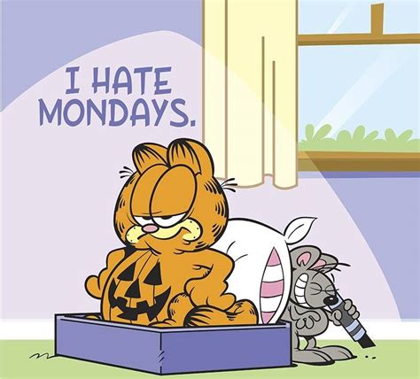 Garfield Monday I Hate Mondays Hate Mondays Garfield And Odie