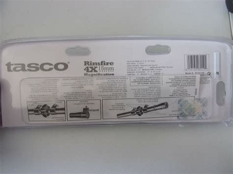 New Tasco Rimfire 4x15 Rifle Scope Rf4x15d 46162080191 Ebay