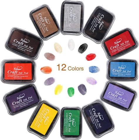 Amazon.com: Fstaor Craft Large Ink Pad for Rubber Stamps, Non-Toxic ...