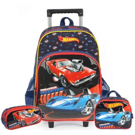 Mochila De Carrinho Hot Wheels Estojo Lancheira Escolar Em Promo O Na Americanas