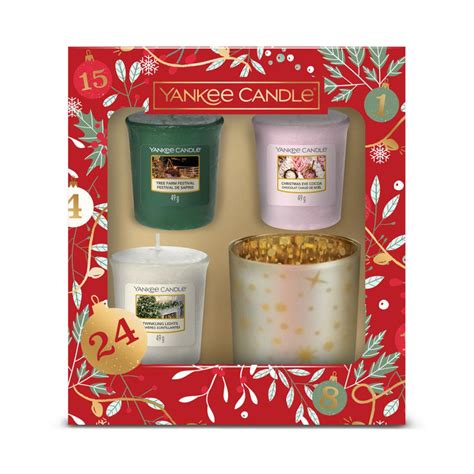 Yankee Candle Votives Holder Christmas Gift Set E Candle