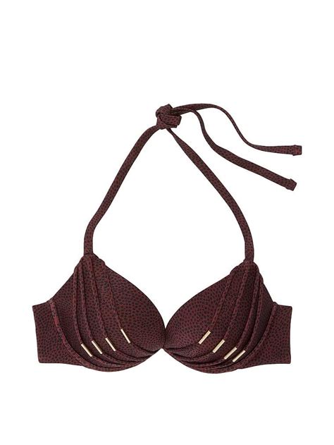 VS Archives Bantlı Push Up Bikini Üstü Desenli Victoria s Secret