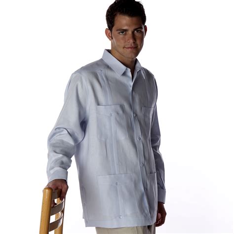 Mycubanstore Itemmcs26 Deluxe French Cuffs Linen Guayabera Shirt
