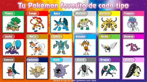 Mis pokemon favoritos de cada tipo Pokémon En Español Amino