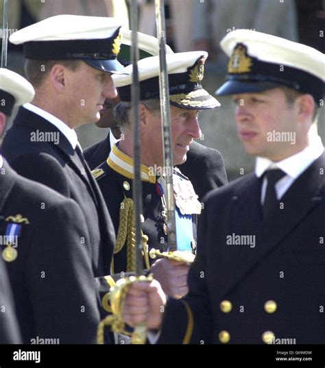 The Prince Of Wales Centre Inspects A Parade Of 183 Officers After