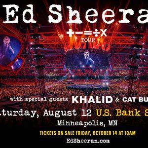 Ed Sheeran - Minneapolis, U.S. Bank Stadium, August 12 2023 | Online Event | AllEvents.in