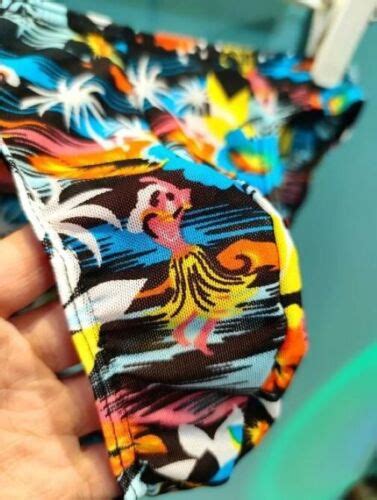 New Men S Sexy Hawaiian Tan Thru String Bikini W Enhancing Contoured Pouch Gay EBay