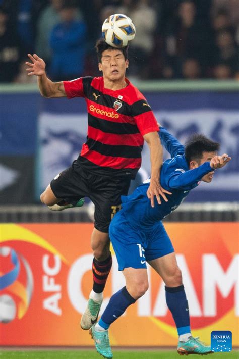 Afc Champions League Wuhan Three Towns Fc Vs Pohang Steelers Xinhua