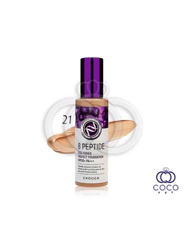 Тональный крем Enough 8 Peptide Full Cover Perfect Foundation SPF50+ PA ...
