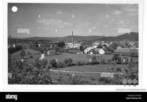 Postcard of Domžale Stock Photo - Alamy