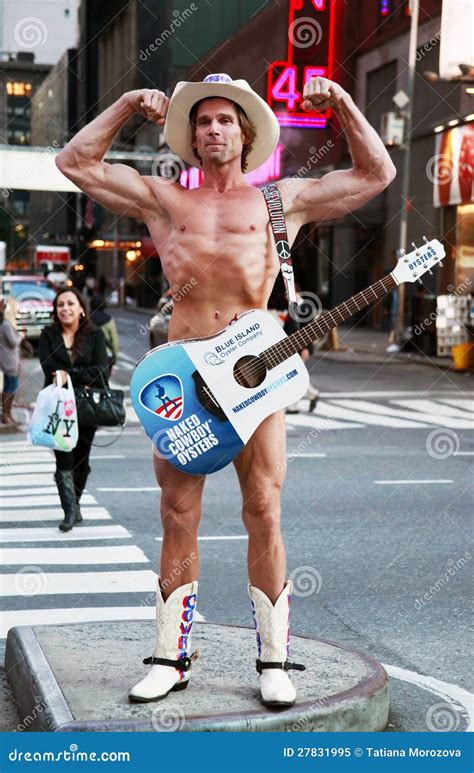 Naked Cowboy In Times Square New York City Editorial Image CartoonDealer