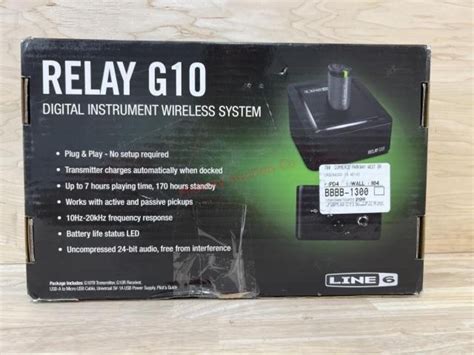 Relay G10 Digital Instrument Wireless System Live And Online Auctions